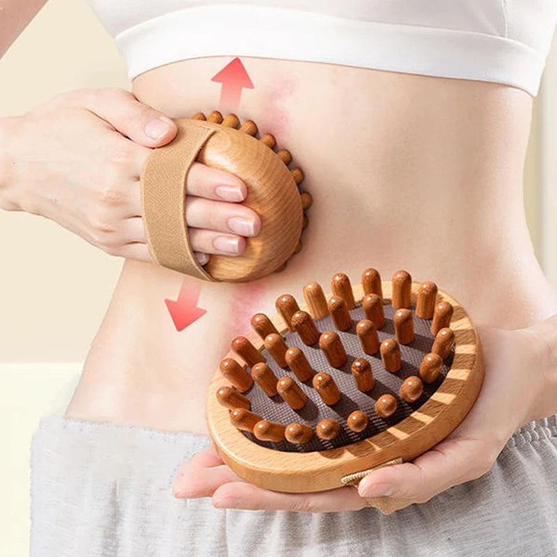 Air Cushion Wooden Meridian Massage Tool